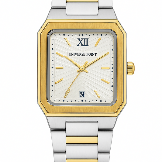 Universe Point Gold Rectangular Men’s Watch