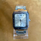 Universe Point Silver Rectangular Men’s Watch