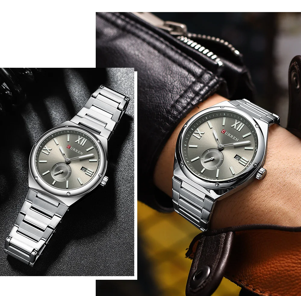 CURREN 8471 Men’s Stainless Steel Watch – Bold Style, Everyday Reliability