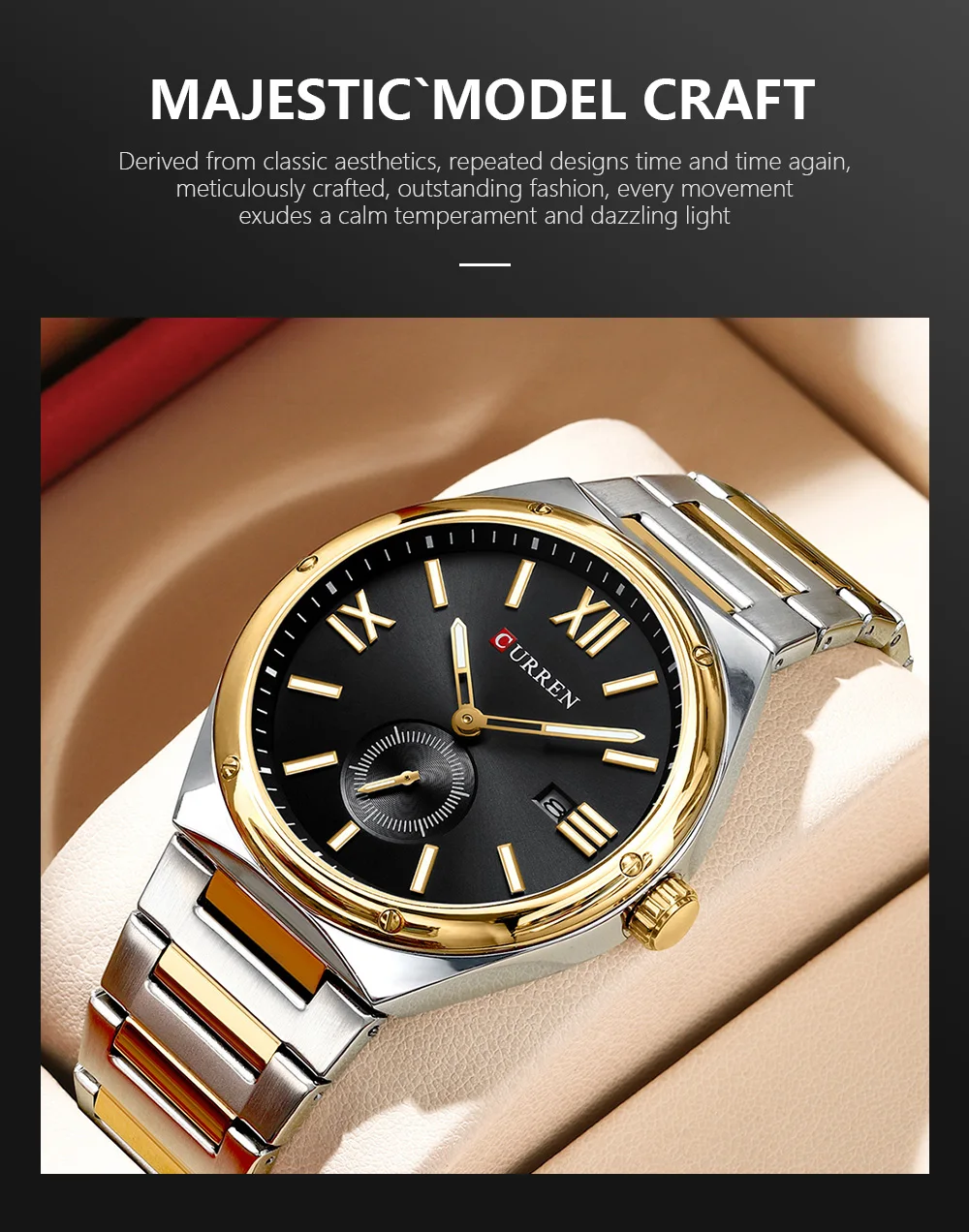 CURREN 8471 Men’s Stainless Steel Watch – Bold Style, Everyday Reliability