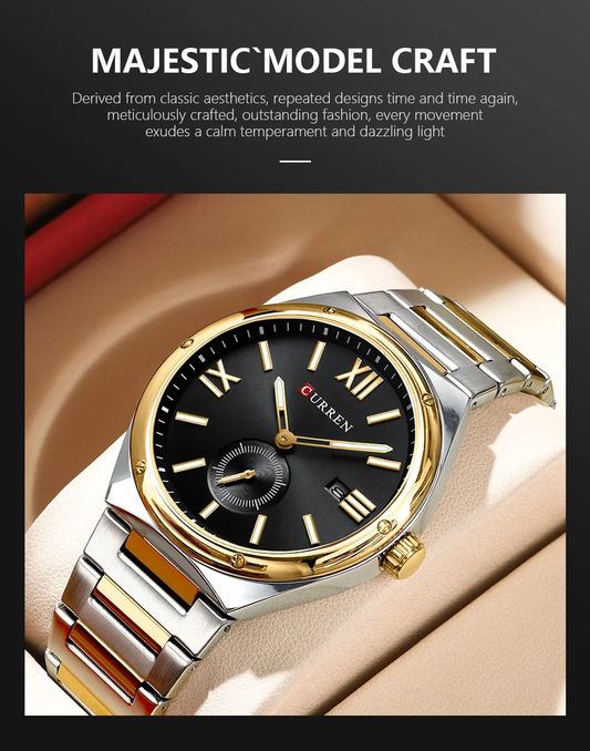 CURREN 8471 Men’s Stainless Steel Watch – Bold Style, Everyday Reliability