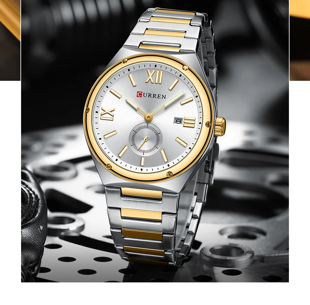 CURREN 8471 Men’s Stainless Steel Watch – Bold Style, Everyday Reliability