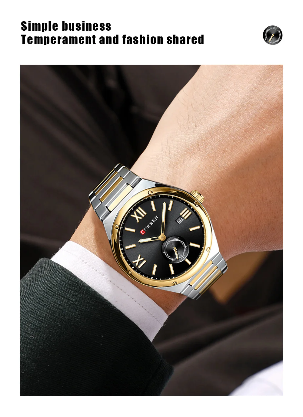 CURREN 8471 Men’s Stainless Steel Watch – Bold Style, Everyday Reliability