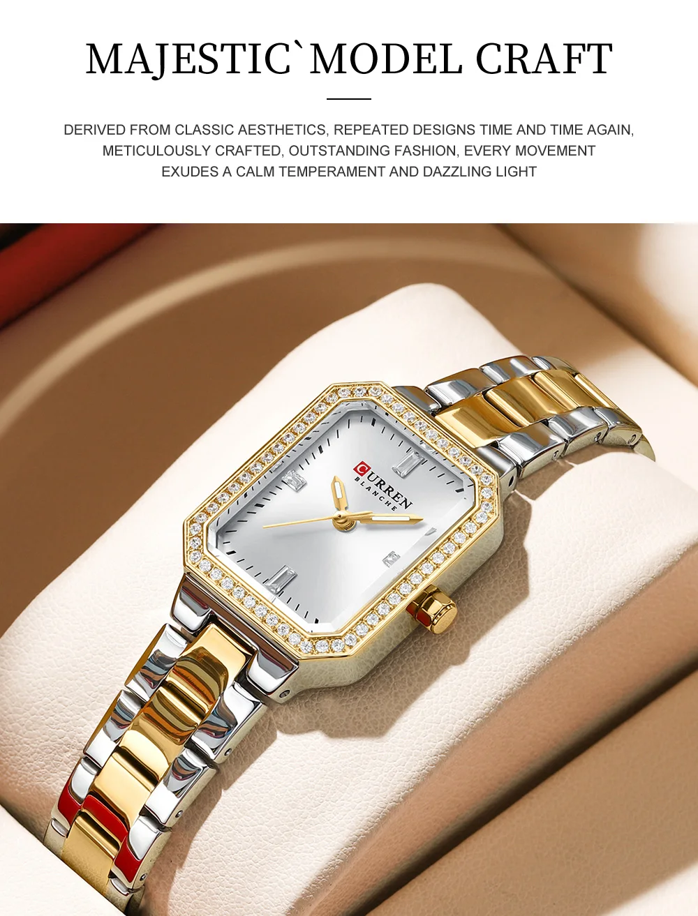 CURREN 9102 Women’s Stainless Steel Watch – Elegant Design, Everyday Sophistication