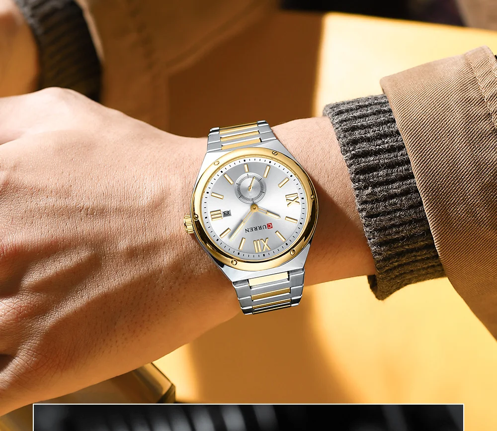 CURREN 8471 Men’s Stainless Steel Watch – Bold Style, Everyday Reliability