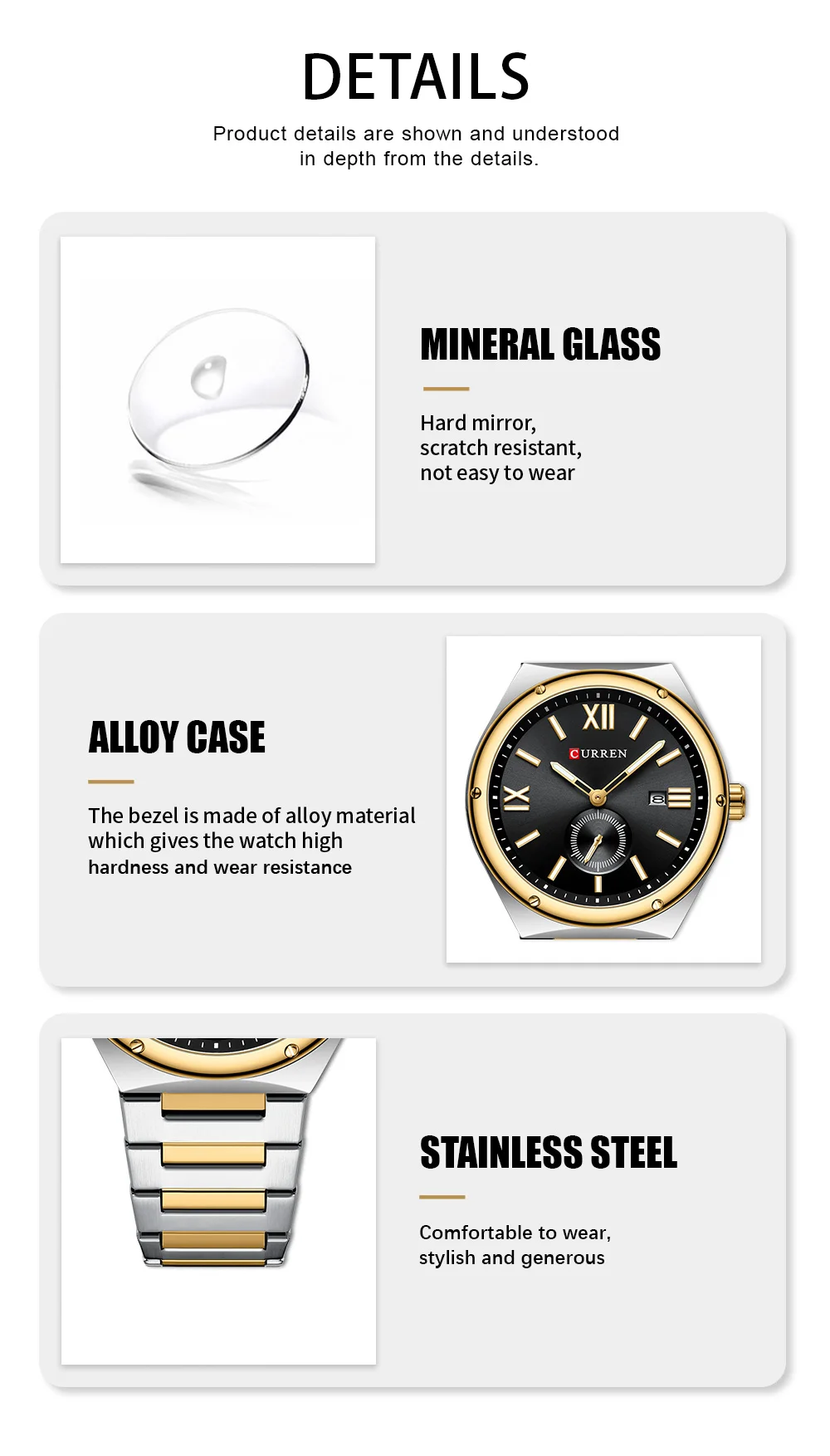 CURREN 8471 Men’s Stainless Steel Watch – Bold Style, Everyday Reliability