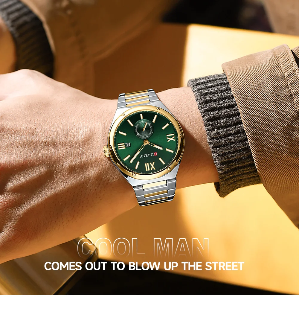 CURREN 8471 Men’s Stainless Steel Watch – Bold Style, Everyday Reliability